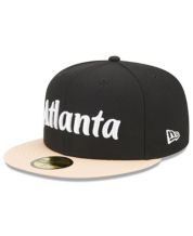 New Era Atlanta Hawks Heathered Gray/Red Two-Tone Low Profile 59FIFTY Fitted Hat