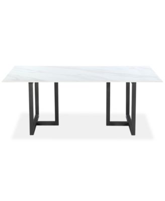 Emila 30" Sintered Stone Rectangular Dining Table, Created for Macy's