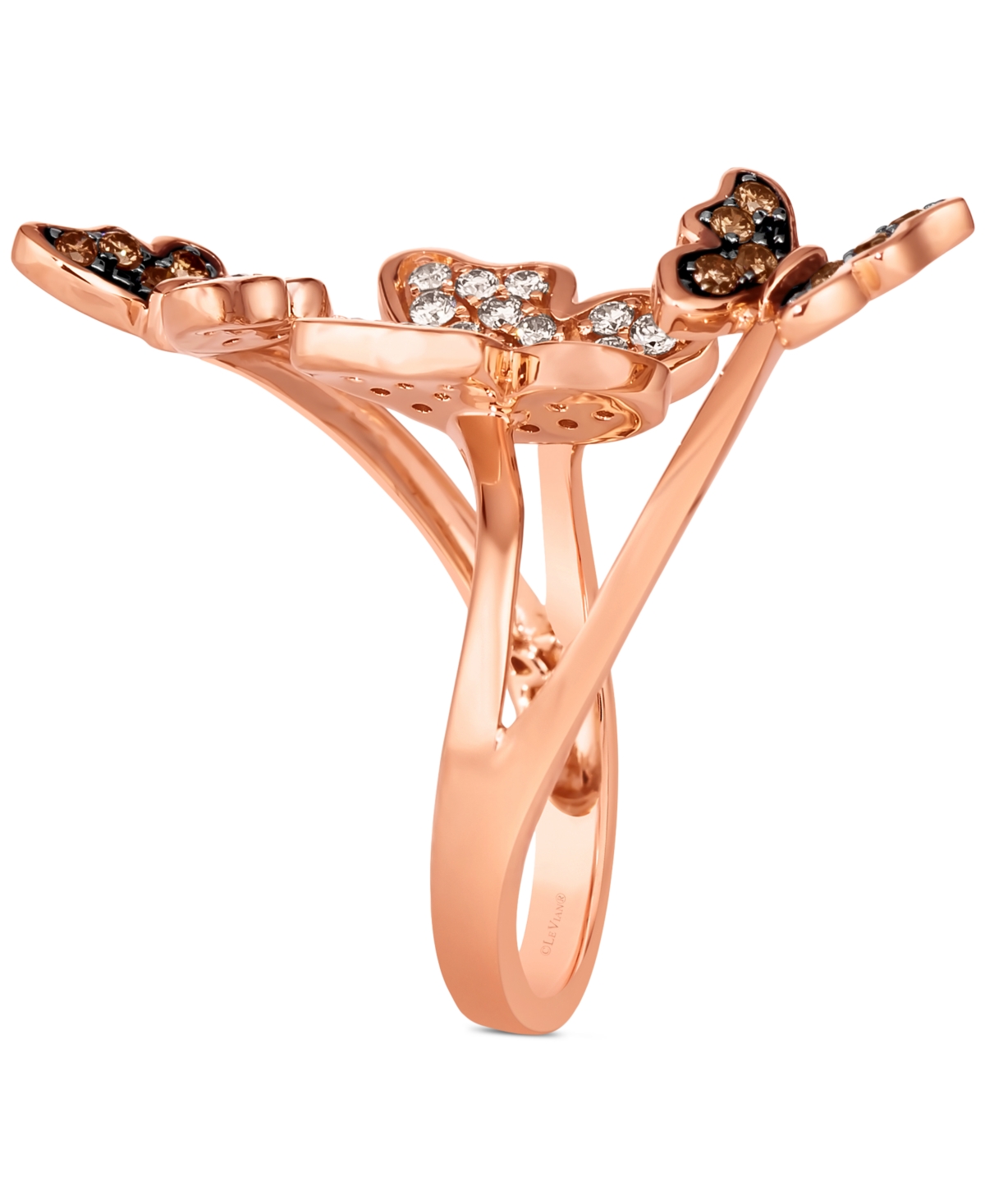 Le Vian Diamond Butterfly Statement Ring (1/2 ct. t.w.) in 14k- Rose Gold