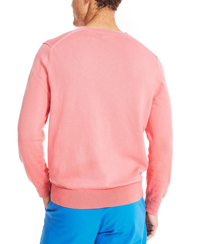 Nautica Men's Navtech Performance V-Neck Sweater - Brown