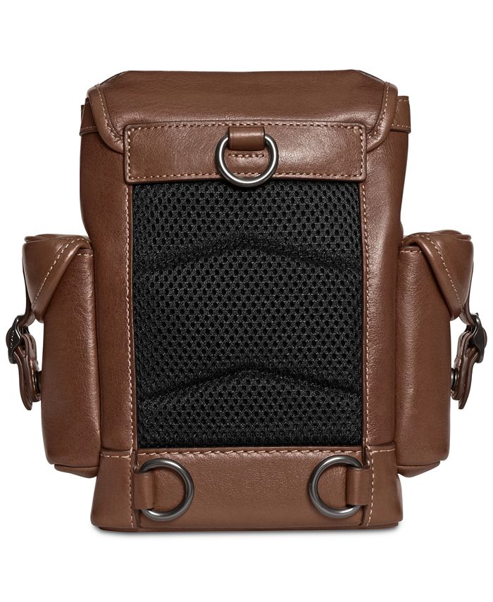 COACH Hitch Convertible OneStrap Leather Backpack Macy's