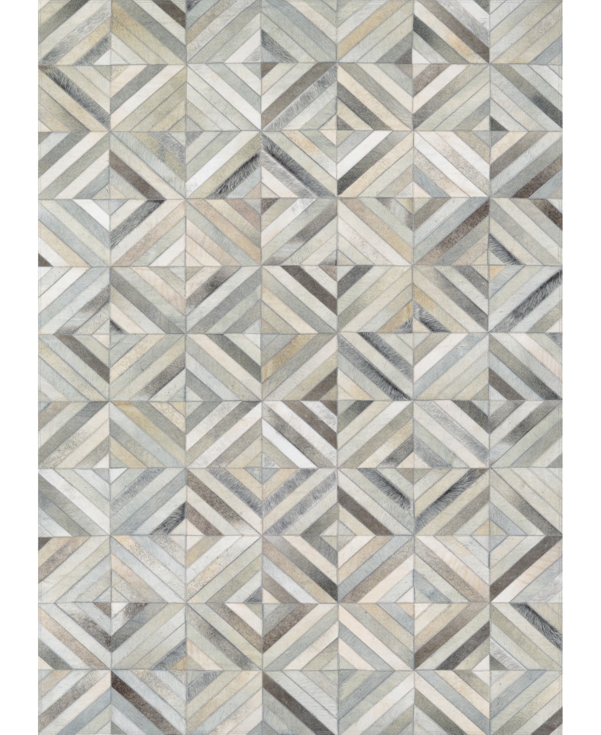 Couristan Chalet Blocks 2' X 4' Area Rug In Ivory