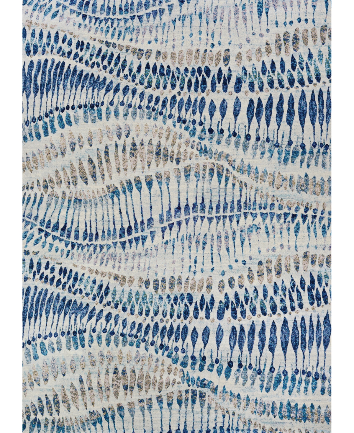 Couristan Easton Charles 6'6in x 9'6in Area Rug - Bone, Blue