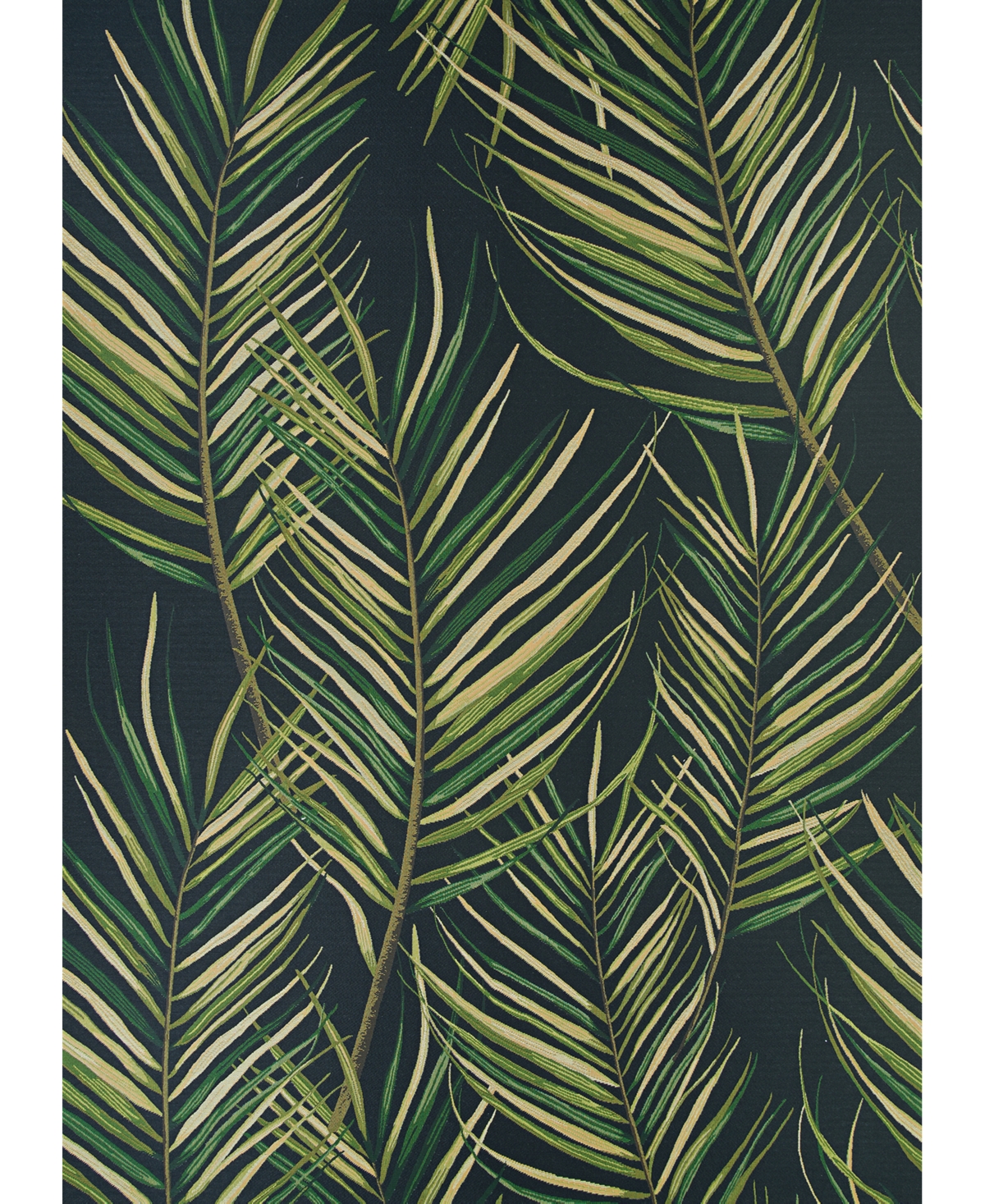 Couristan Dolce Bamboo Forest 5'3" X 7'6" Area Rug In Onyx