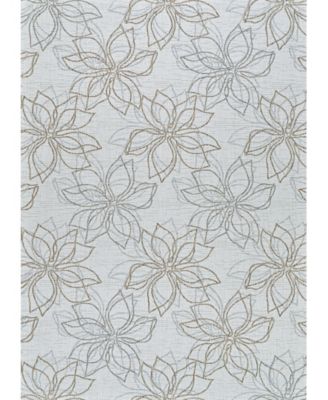 Couristan Charm Botanical Area Rug In Gray