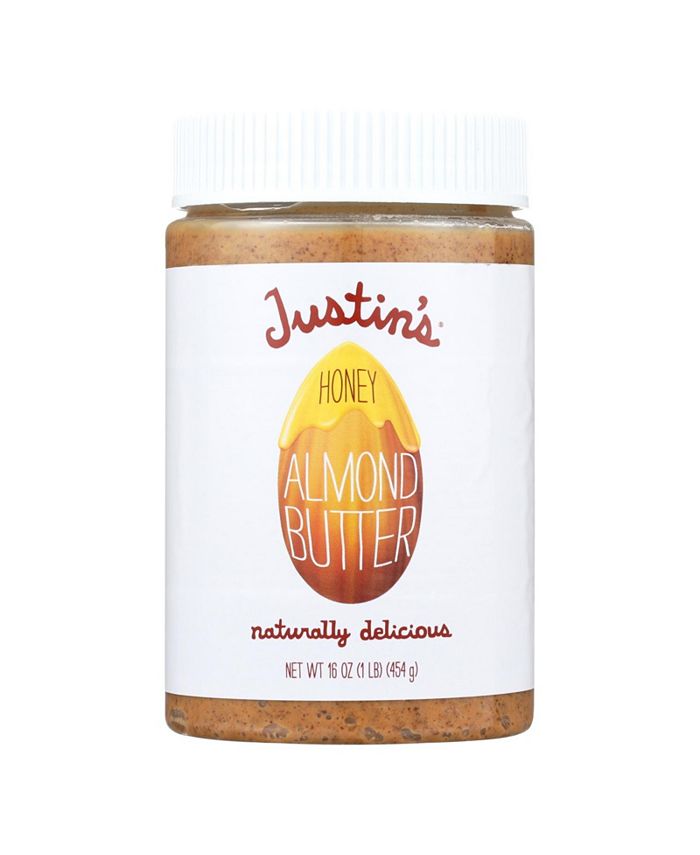 Justin's Nut Butter Almond Butter Honey Case of 6 16 oz. Macy's