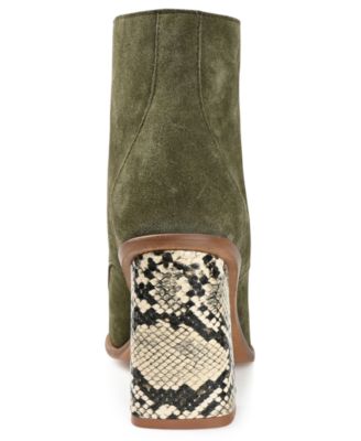 Women's Edda Block Heel Lace Up Booties