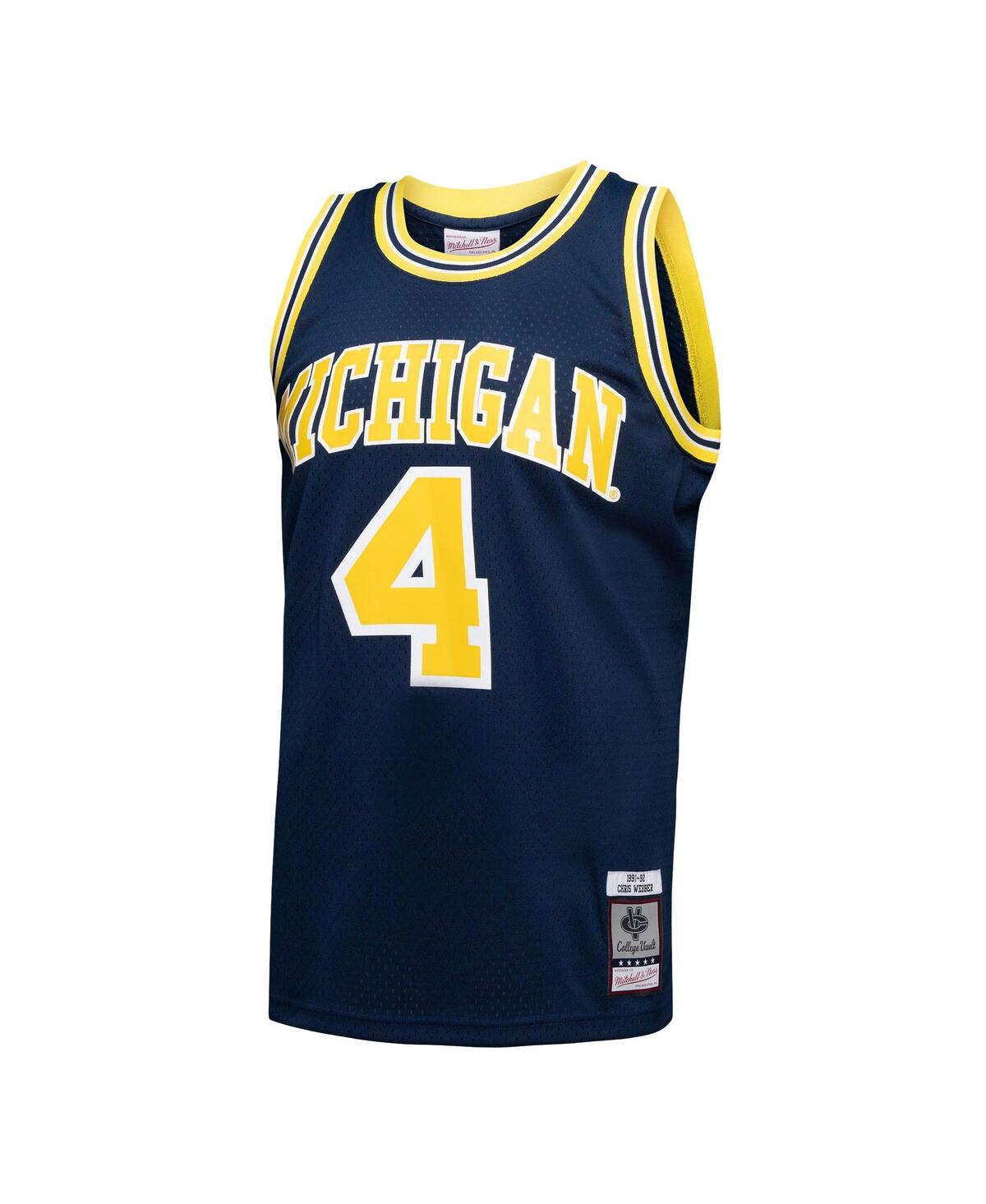 Men's Mitchell & Ness Chris WebberMichigan Wolverines Player Swingman Jersey - Navy