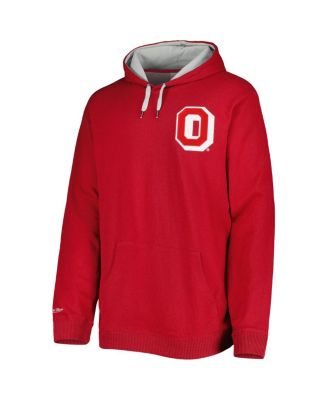 Men's Scarlet Ohio State Buckeyes Classic French Terry Pullover Hoodie