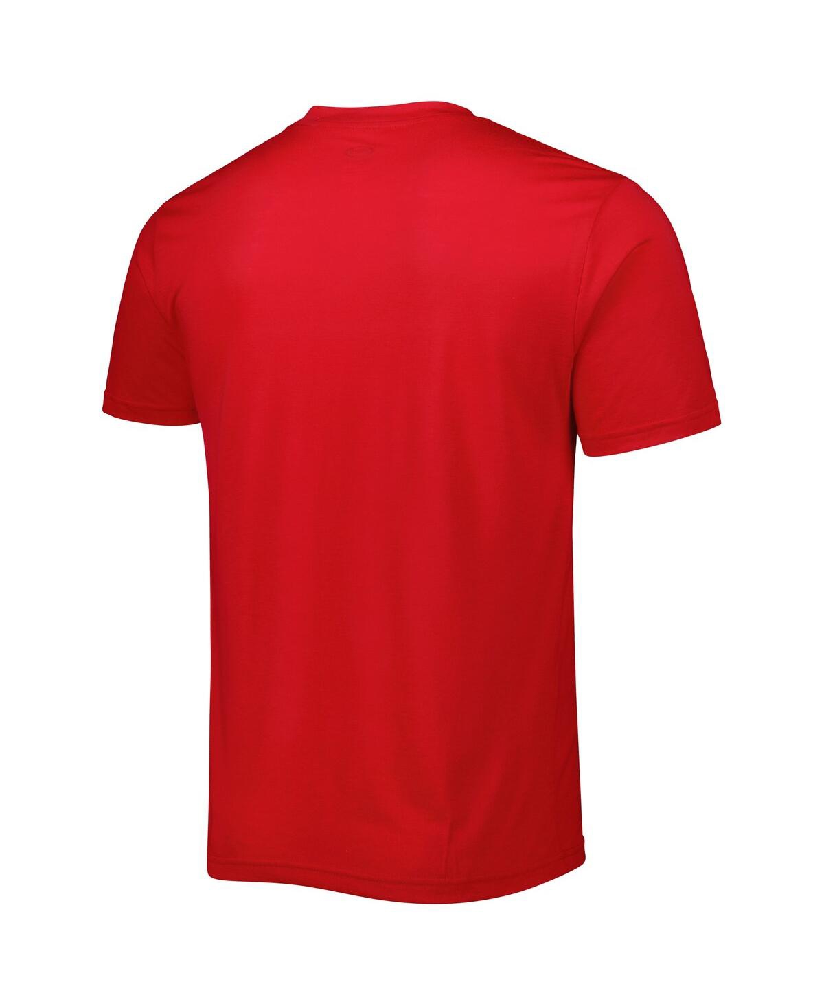 Shop Concepts Sport Men's  Red, Black Atlanta Hawks Badge T-shirt And Pajama Pants Sleep Set In Red,black