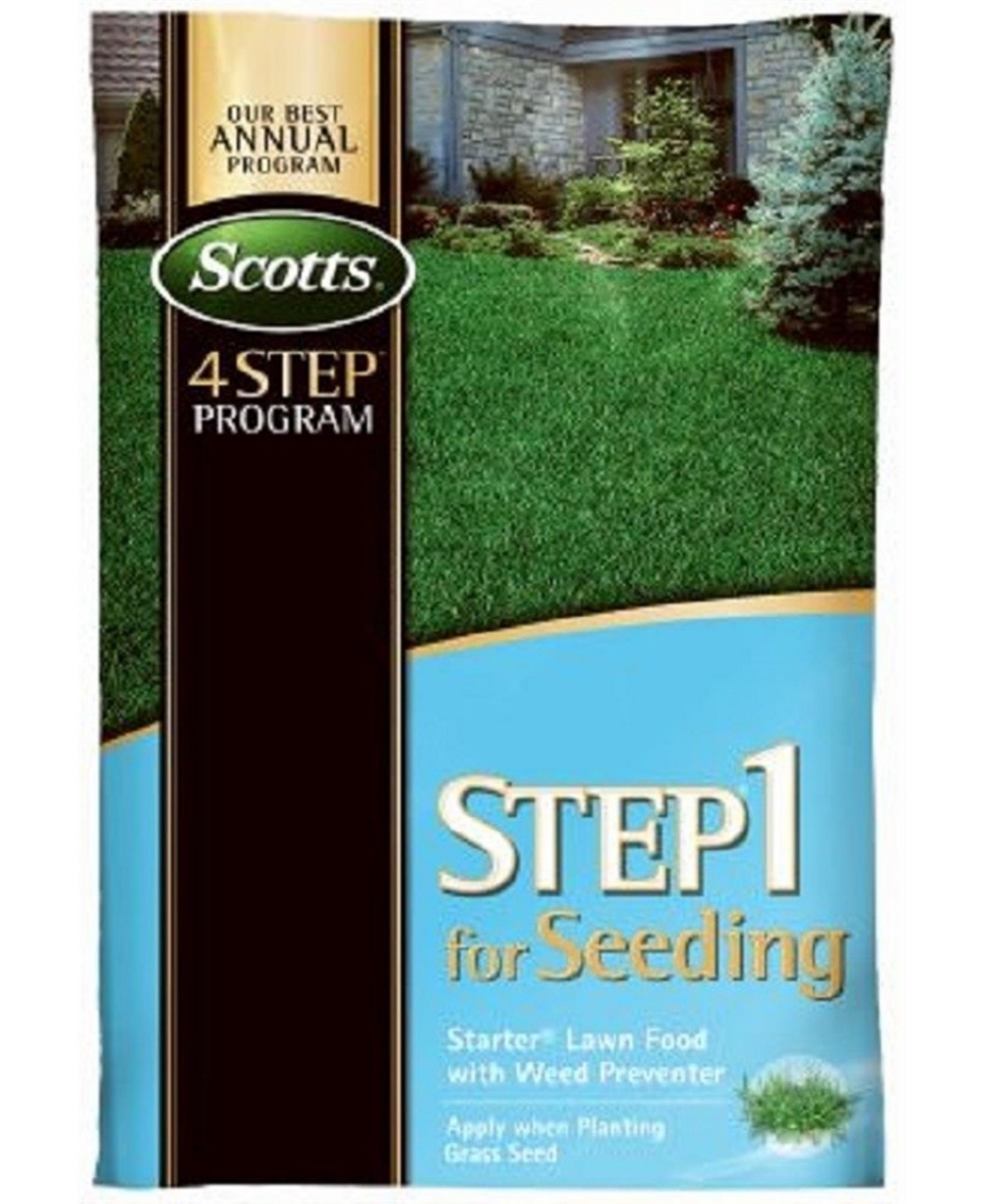 UPC 032247369053 product image for Scotts Step 1 Seeding Starter Lawn Food with Weed Preventer, 5000 sqft | upcitemdb.com