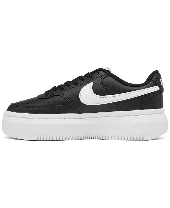 Nike Women #39 s Court Vision Alta Leather Platform Casual Sneakers from