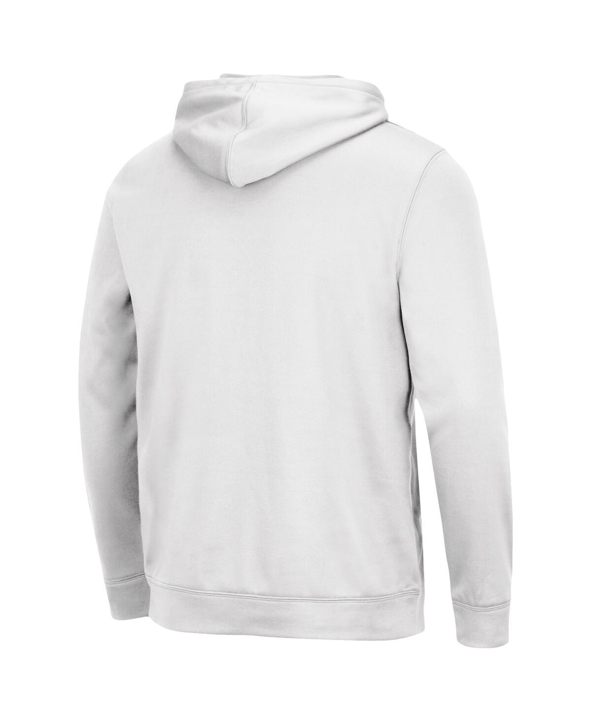 Colosseum White Michigan Wolverines Lantern Pullover Hoodie In White