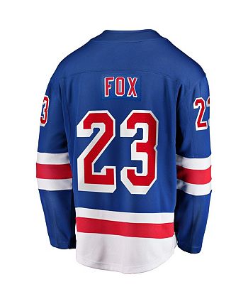 Men's Fanatics Branded Adam Fox Blue New York Rangers Home Premier Breakaway Player Jersey, 3XL