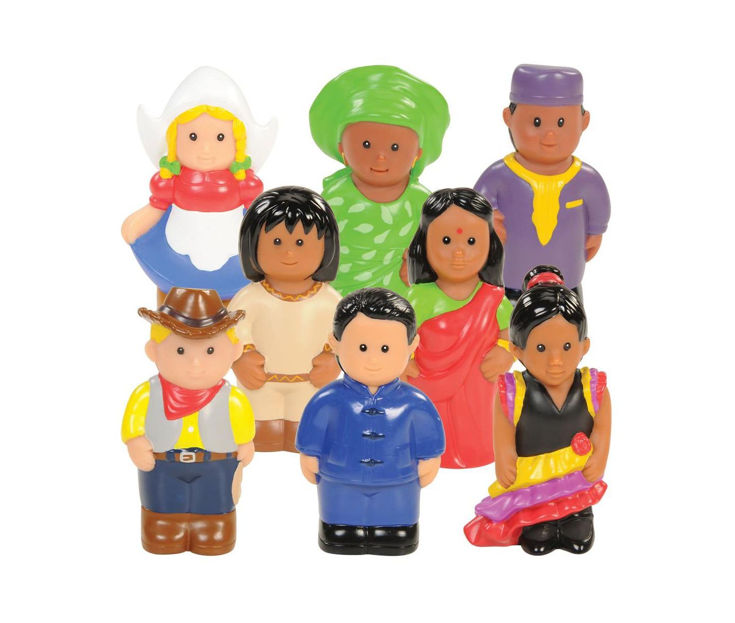 Детские куклы Kaplan Early Learning Around the World Dolls - Set of 8 — фото 1