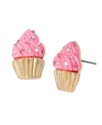 Betsey Johnson Cupcake Stud Earrings Macy s