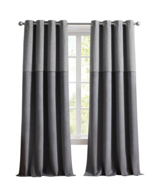 Shop G.h. Bass & Co. G.h. Bass Co. Outdoor Canyon Sherpa Grommet Room Darkening Lined Set 2 Panels Collection In Gray