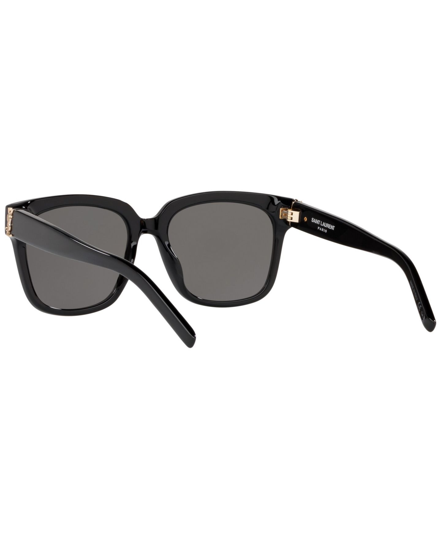 Женские солнцезащитные очки Saint Laurent Sunglasses, SL M40, цвет: Чёрный блестящий — фото 4