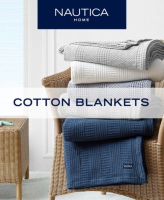 CLOSEOUT! Chevron Stripe Yarn Dye Cotton Blanket, Twin