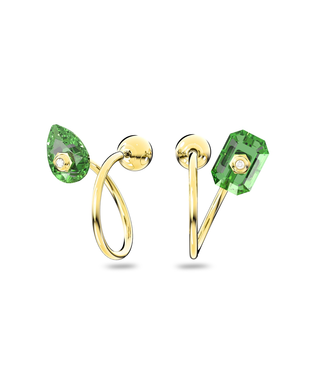 Shop Swarovski Numina Earrings In Green