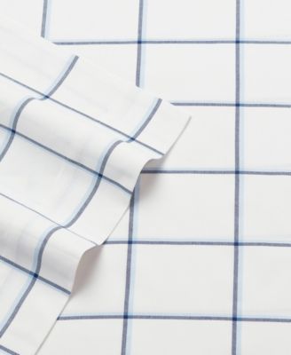 Plot Cotton Percale 3-Piece Sheet Set, Twin XL