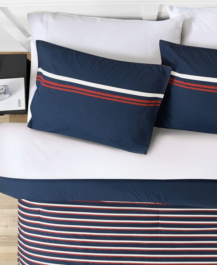 Nautica Mineola Reversible 2Piece Duvet Cover Set, Twin Macy's