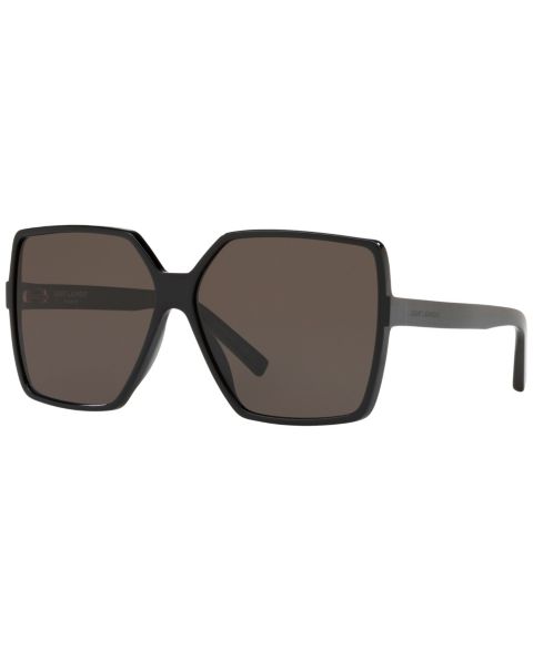 Женские солнцезащитные очки Saint Laurent Sunglasses, SL 232 Betty, цвет: Чёрный блестящий