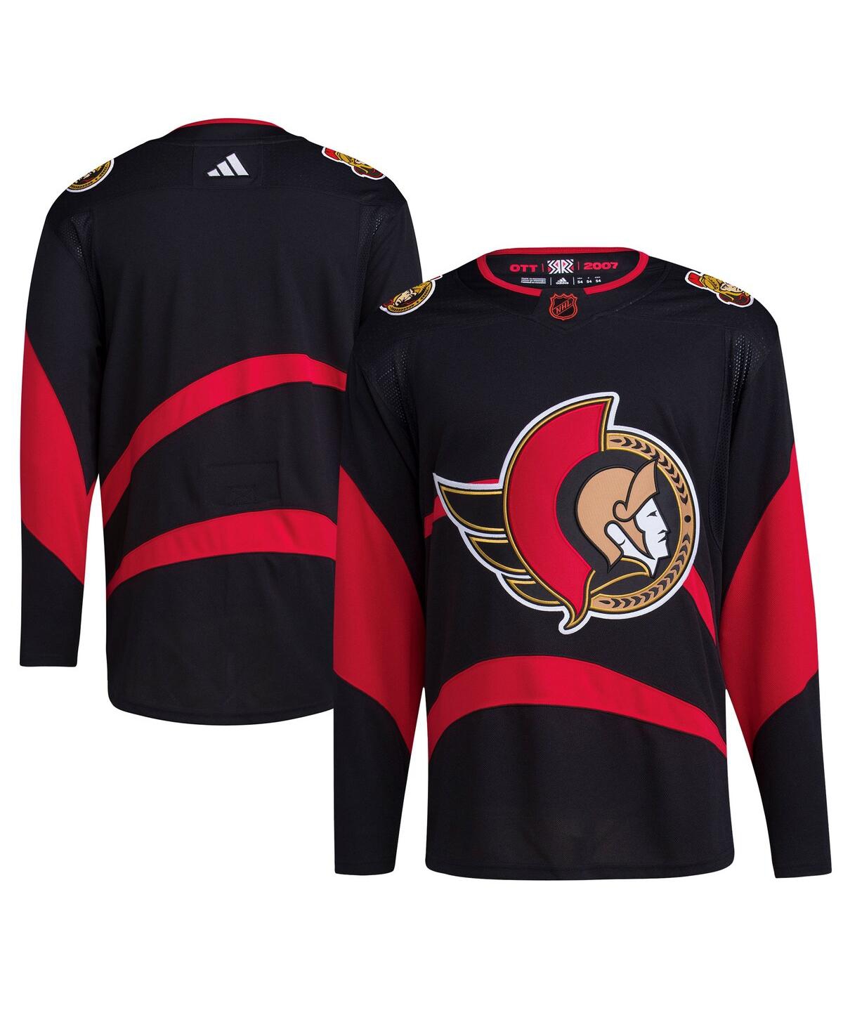 Men's adidasOttawa Senators Reverse Retro 2.0 Authentic Blank Jersey - Black