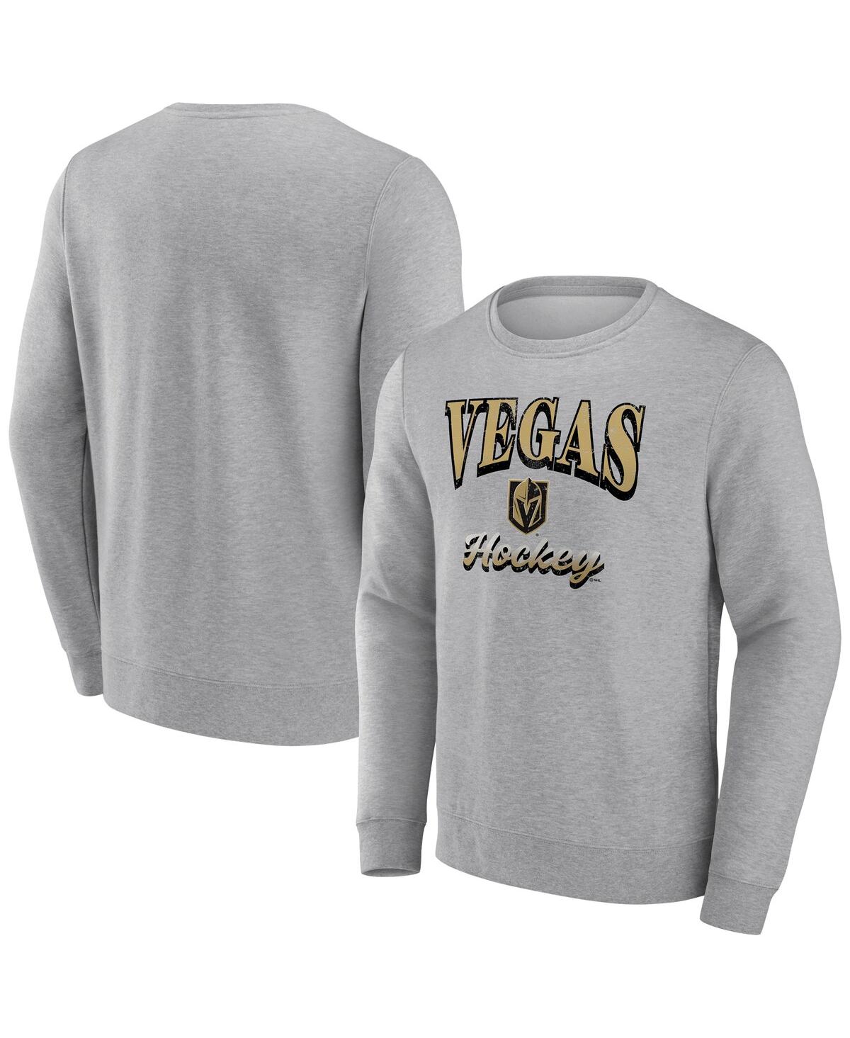 Shop Fanatics Men's  Heather Gray Vegas Golden Knights Special Edition 2.0 Pullover Sweatshirt