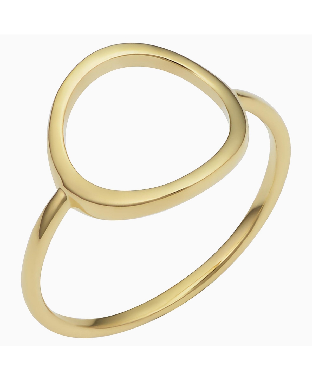 Oradina 14k Yellow Solid Gold Opera Ring In Yellow Gold
