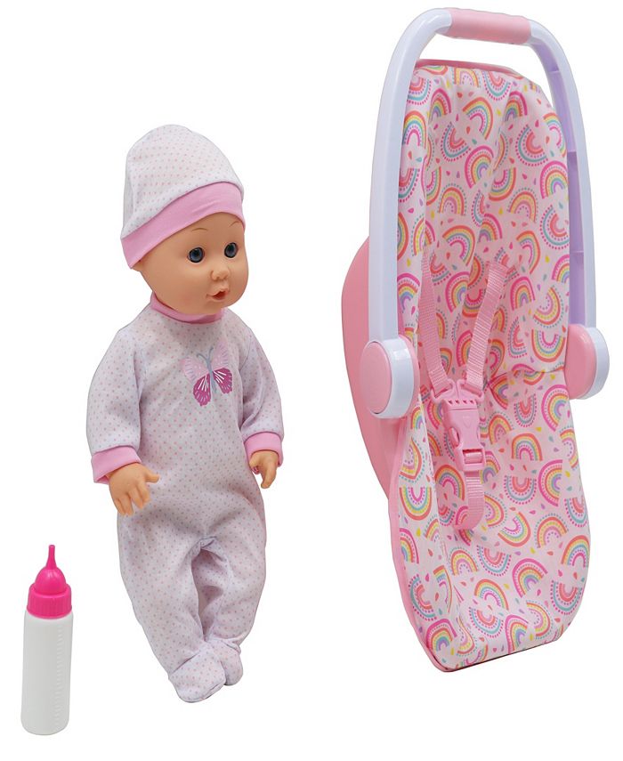 Dream Collection Baby Doll with toy Carrier Car Seat Gi-Go Dolls Kids 3 ...