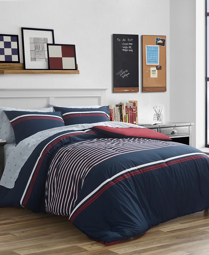 Nautica Mineola Reversible 3Piece Comforter Set, Full/Queen Macy's