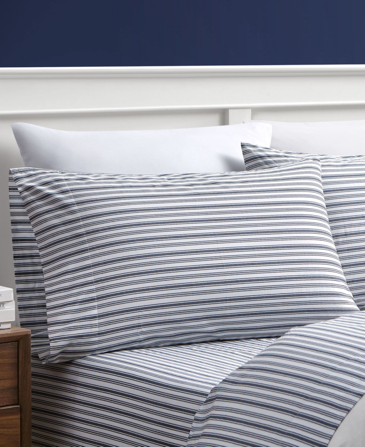 Nautica Coleridge Stripe Cotton Percale -Piece Sheet Set