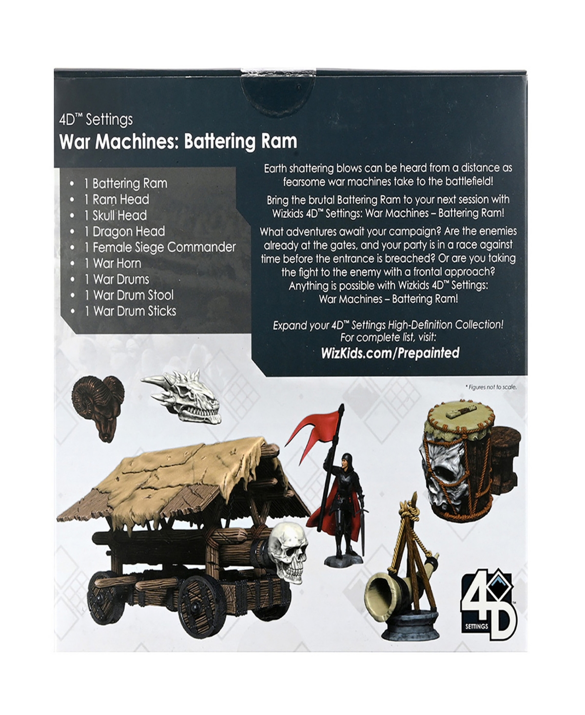 Shop Wizkids Games 4d War Machines Battering Ram Miniatures Role Playing Game 9 Piece Set In Multi