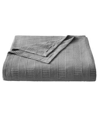 Nautica Rope Stripe Woven Cotton Reversible Blanket, Twin