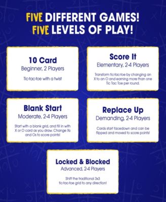 Tic Tac Whoa the 5-in-1 Tic Tac Toe Card Game
