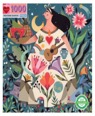 Piece and Love Mother Earth 1000 Piece Square Adult Jigsaw Puzzle Set