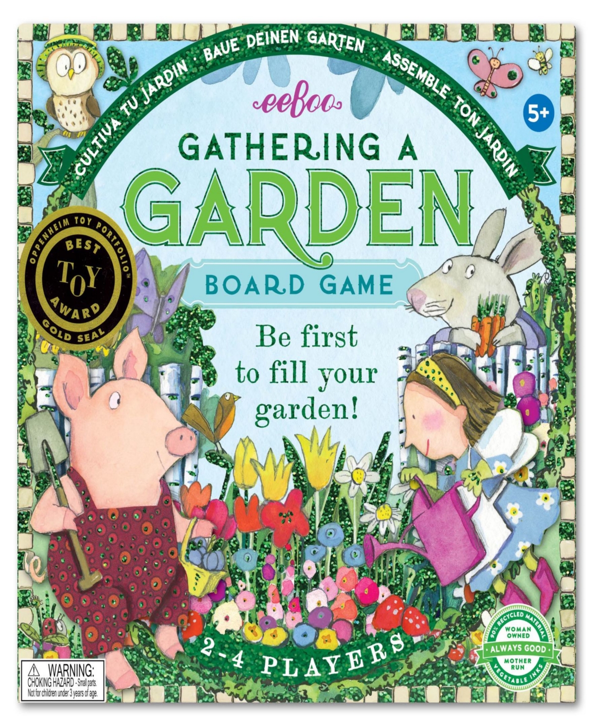 Shop Eeboo Gathering A Garden Board Game In Multi