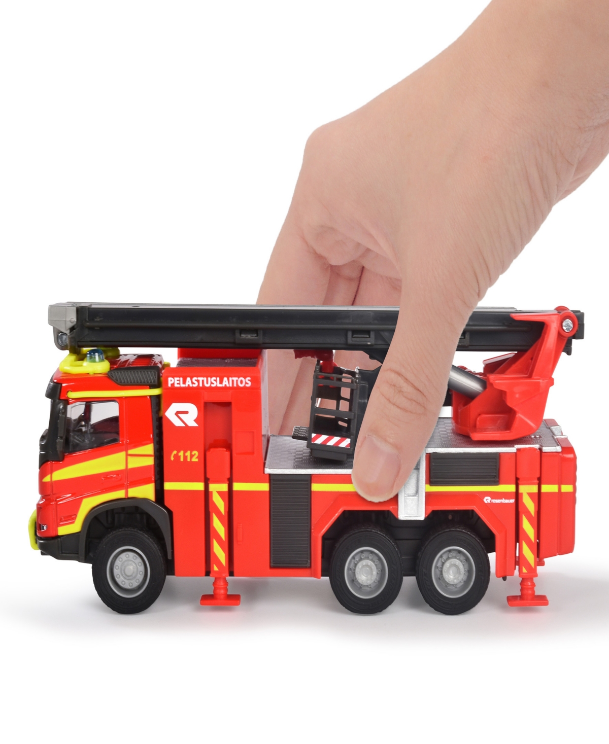 Majorette Volvo Truck Fire Engine Die-cast Light Sound Vehicle In Multi