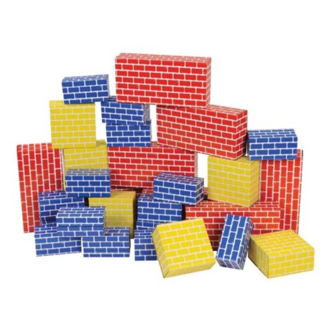 Детский конструктор Kaplan Early Learning Cardboard Brick Block Jumbo Building Set, 44-Piece, Ages 2+