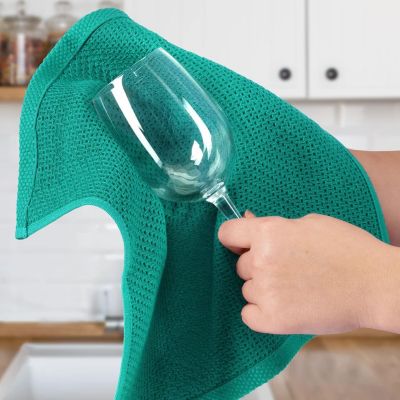 6 Pack Waffle Weave Reusable Cotton Kitchen Towels