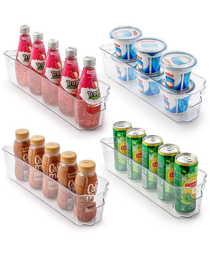 Zulay 4 Pack Clear Refrigerator Organizer Bins - XL, 4 - Gerbes Super  Markets