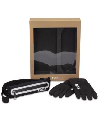 HUGO - Men's Logo Gloves & Bumbag Set