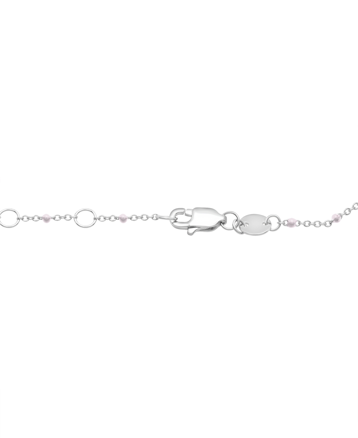 Aquamarine (1/5 ct. t.w.) & Enamel Bead Link Bracelet in Sterling Silver (Also in Additional Gemstones)