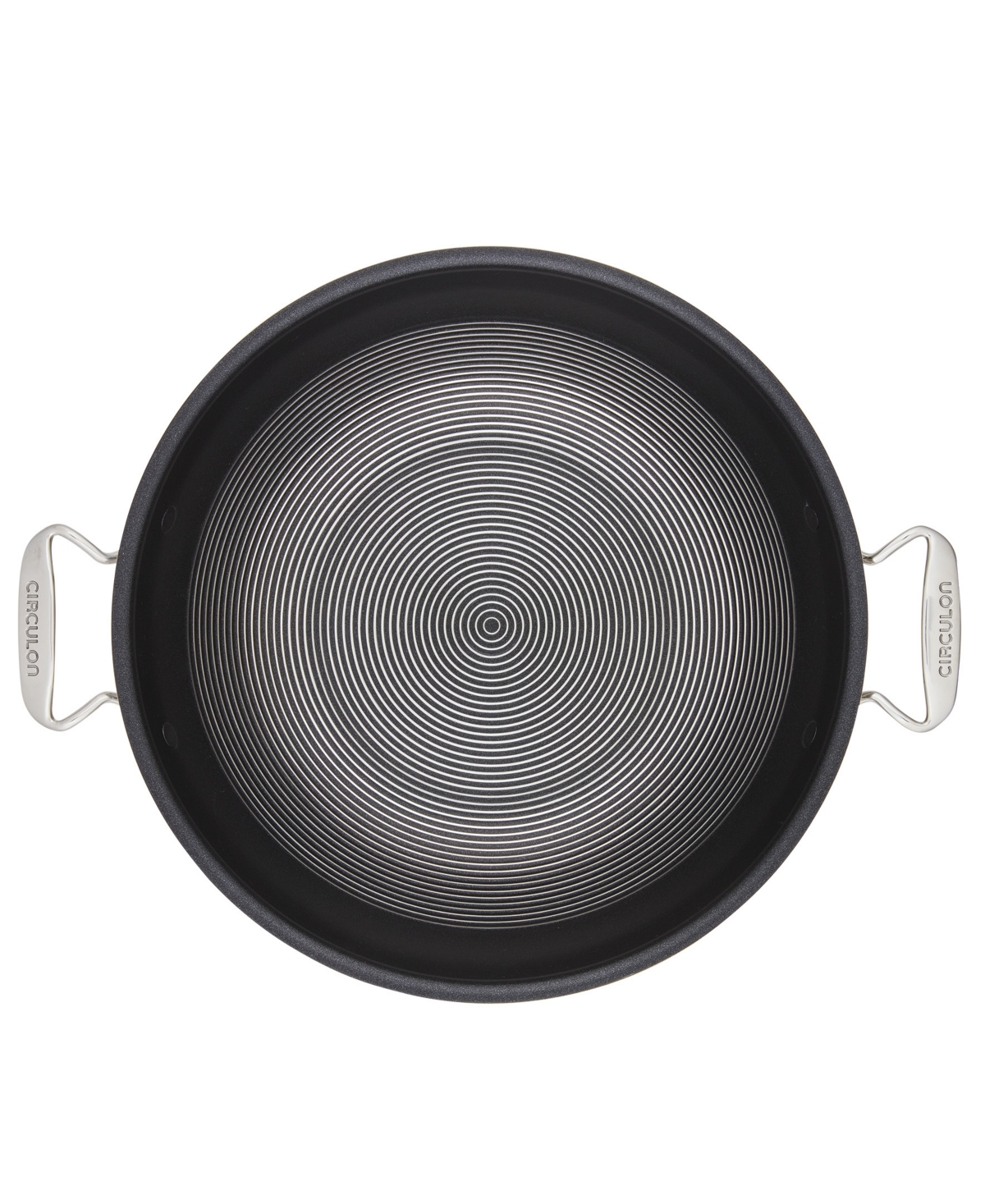 Circulon CladInduction Wok with Glass Lid and Hybrid Steelshield and Non-stick Technology - Stainless Steel