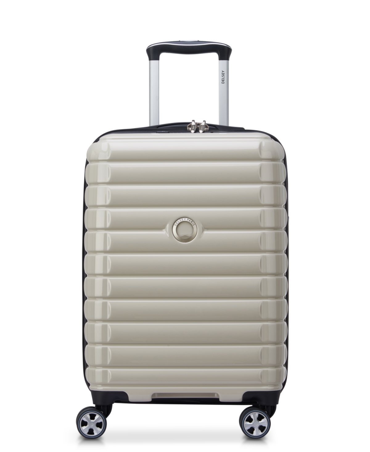 Delsey Shadow 5.0 Expandable 20" Spinner Carry On Luggage In Latte