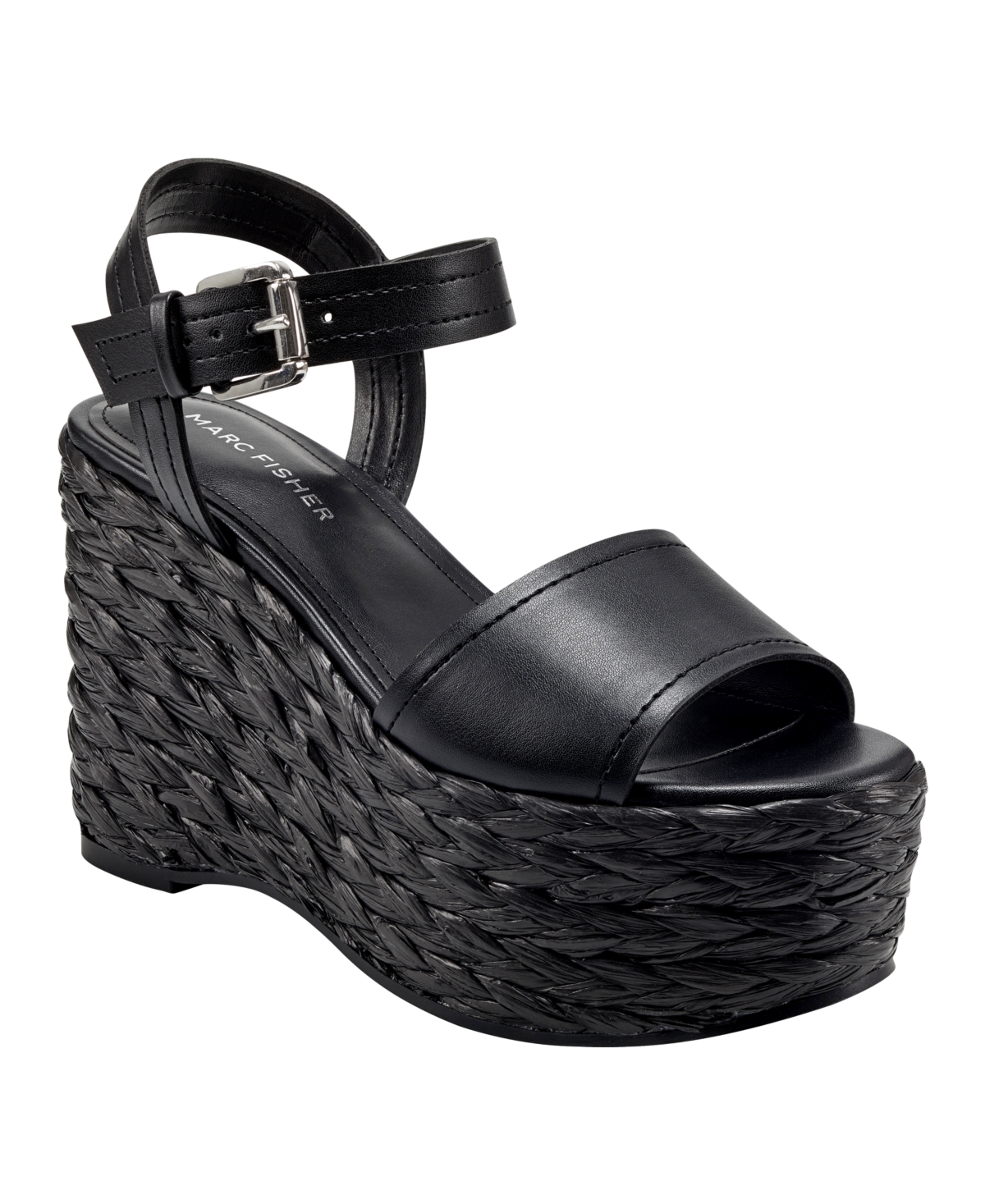 Marc Fisher Women's Burian Espadrille Wedge Dress Sandals Women's Shoes In  Black | ModeSens