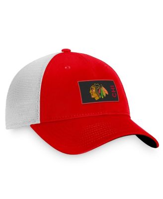 Men's Red Chicago Blackhawks Authentic Pro Rink Trucker Snapback Hat