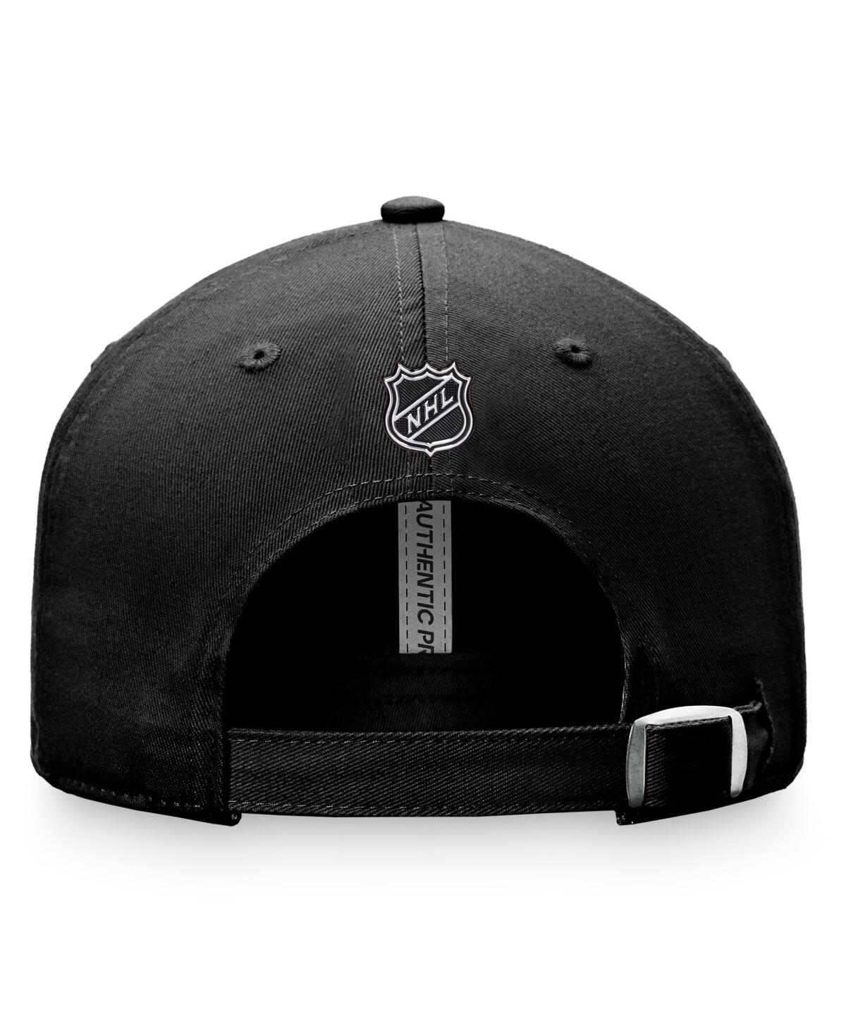 Fanatics Branded Black Pittsburgh Penguins Authentic Pro Rink Adjustable Hat In Black