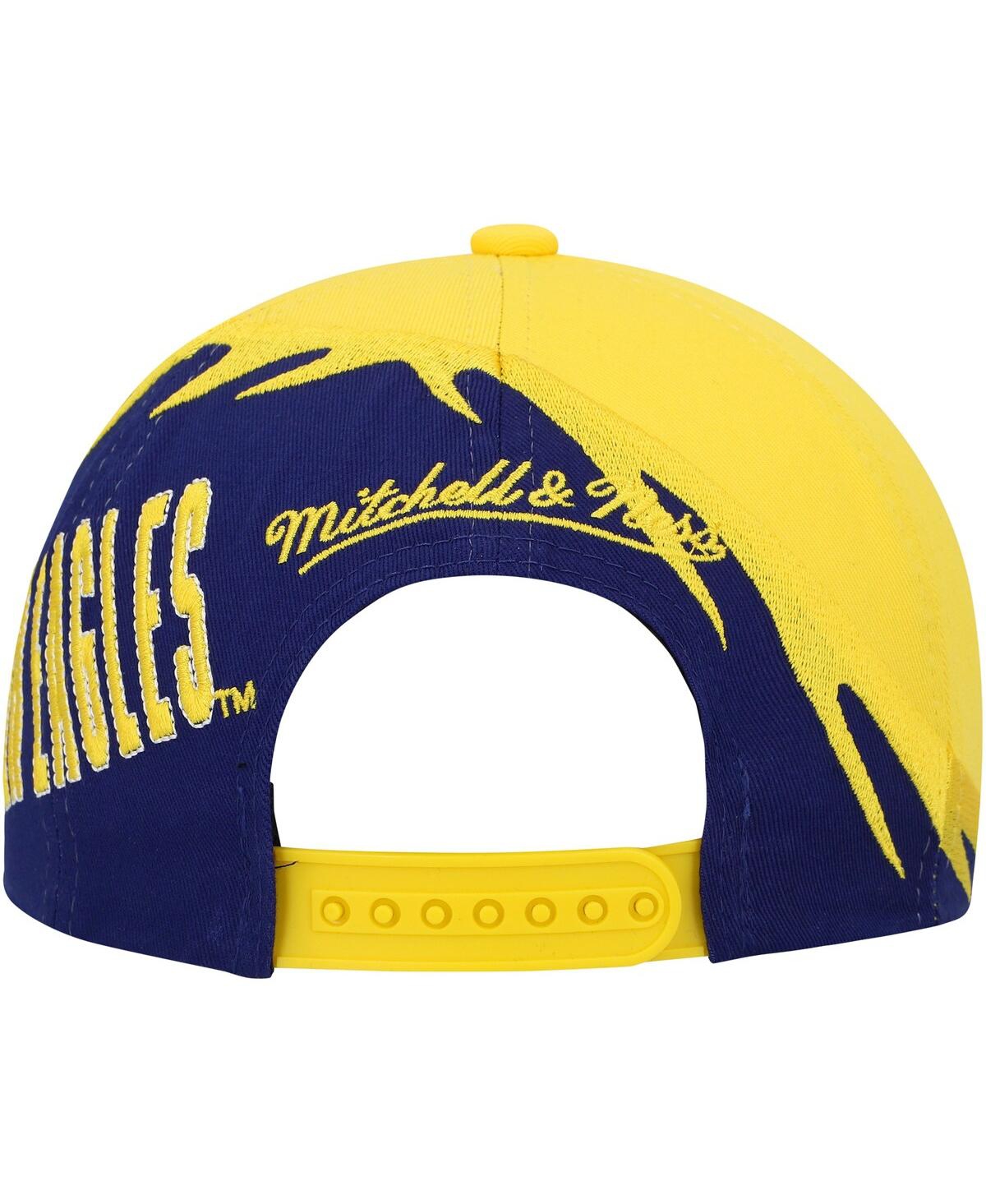 Shop Mitchell & Ness Big Boys  Gold And Blue Marquette Golden Eagles Spiral Snapback Hat In Gold,blue